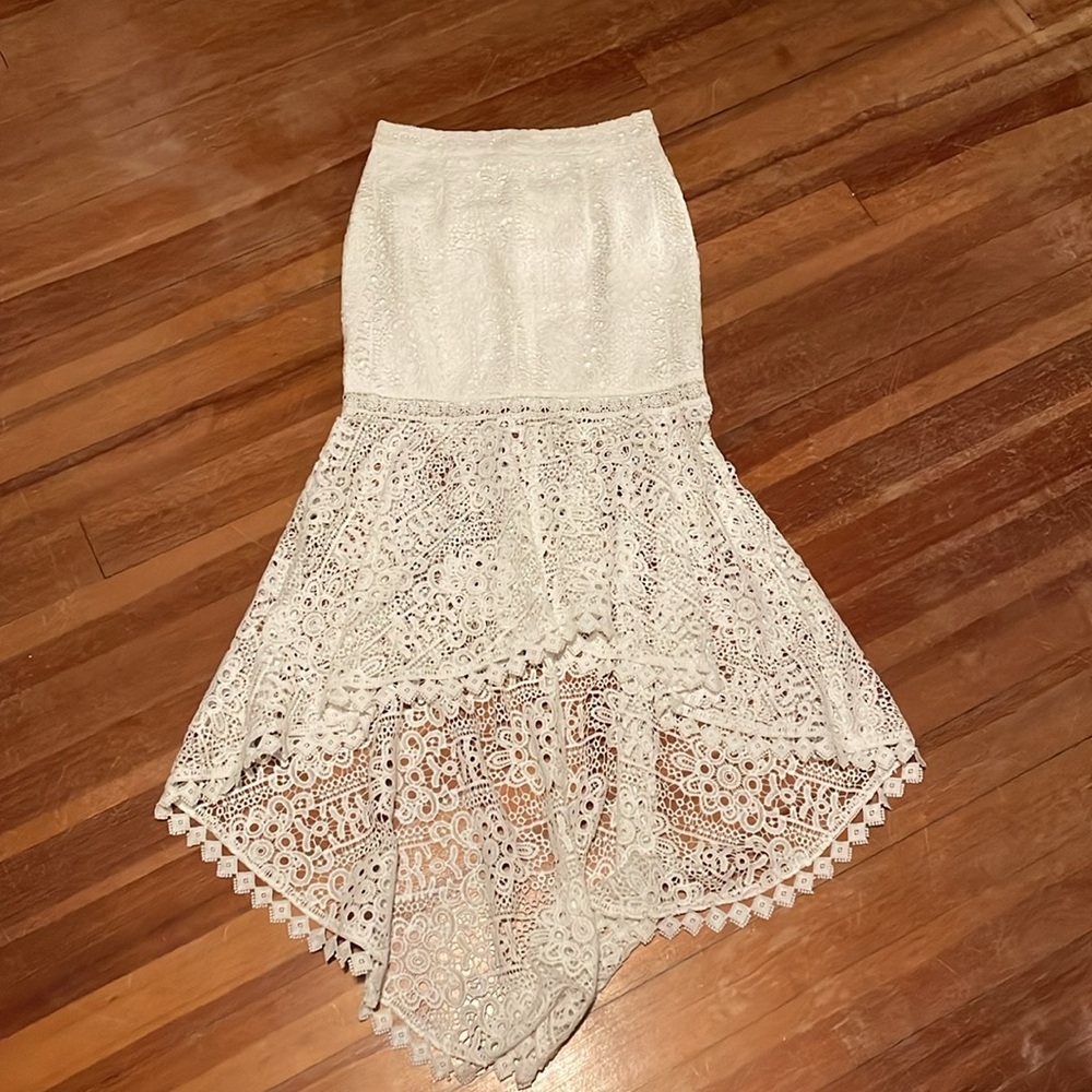 Celine Set White bridal two piece set - Picture 4 of 6